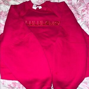 Lululemon Red Sweatshirt